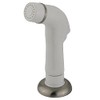 Kingston Brass Gourmetier KBS758SP Kitchen Faucet Sprayer with Hose, White