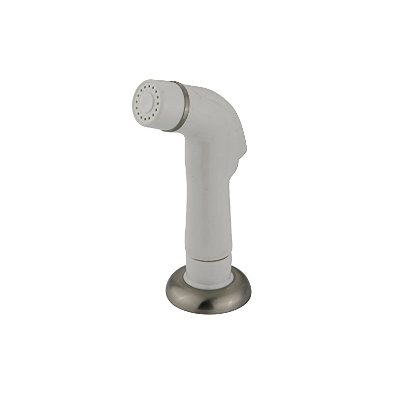 Kingston Brass Gourmetier KBS758SP Kitchen Faucet Sprayer with Hose, White