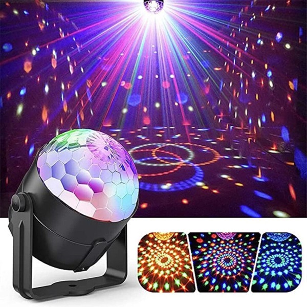 Unbranded Party Disco Lights Strobe LED Rotating DJ Ball Sound