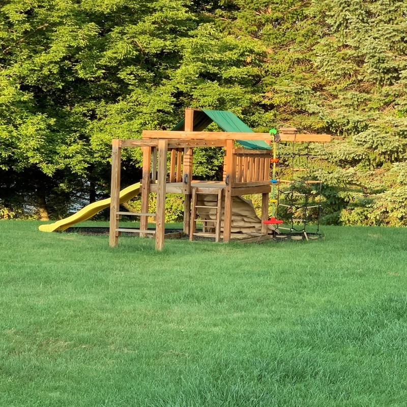 SEVENMORE Playground Replacement Canopy, 43" x 90" Outdoor Swingset Shade