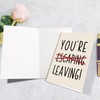 Humorous Escape Leaving Card for Coworker, Funny Going Away Card
