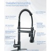 NeierThodore Commercial Pull Down Kitchen Faucet Sprayer with LED Single