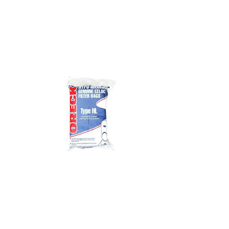 Oreck Odor Fighting Vacuum Bags for Edge Series 8 Pack