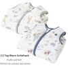 Chilsuessy Baby Sleeping Bag with Feet, Pack of 2, 2.5