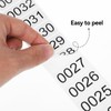 Consecutively Numbered Labels Number Roll Stickers 1-1000 Inventory Self-Adhesive Labels