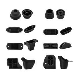 2Pcs Replacement Plastic Stud Luggage Feet Pads Baggage Replacement Stud Foot Black Feet Pads for Luggage Bags Suitcase Stand Feet for All Suitcase Luggage and Travel Gear Accessories