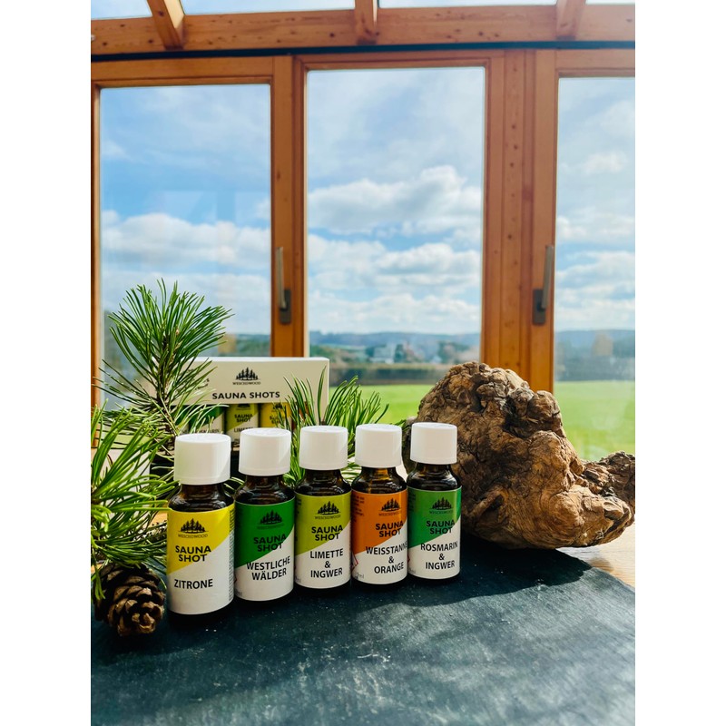 Weschdwood Sauna Shots - Premium Organic Sauna Infusion Set, Perfectly