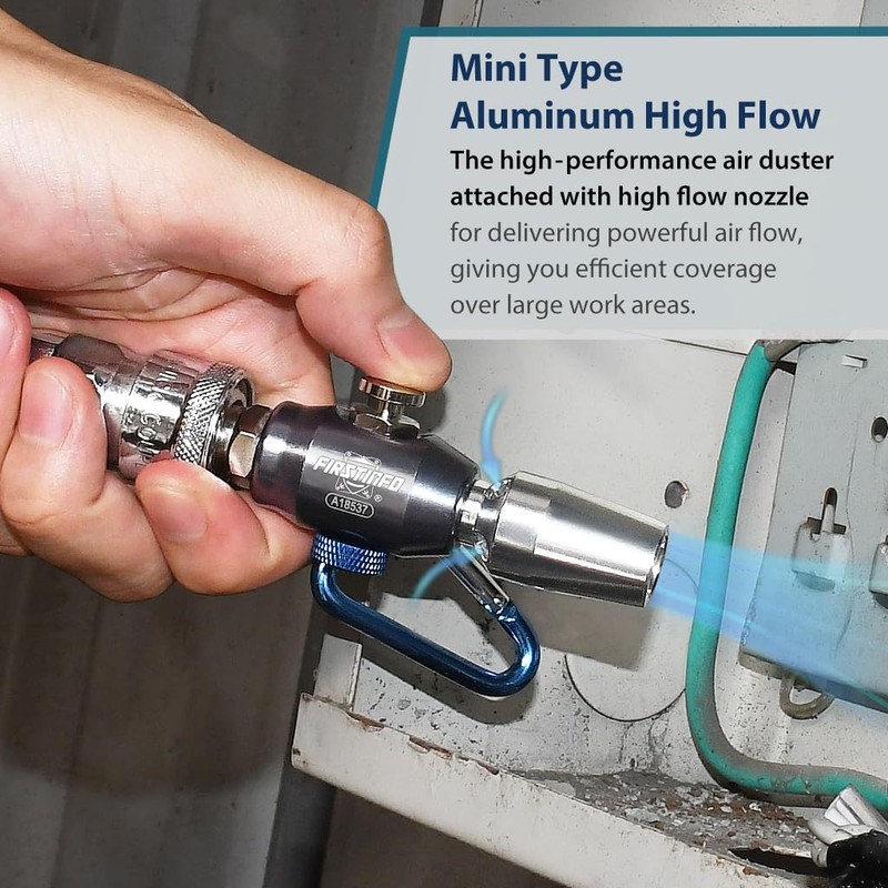 FIRSTINFO A18537US Mini Aluminum Windstorm Air Duster – High Flow