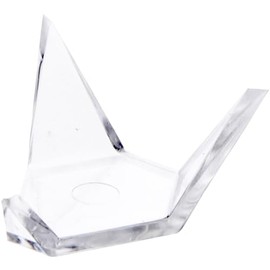 Plymor Clear Acrylic Display Stand Holder for Geode, Mineral or Crystal Cluster, 0.75" H x 1.25" W x 1.25" D (24 Pack)
