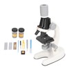 Kids Microscope Kit LED 1200X Microscope with Specimen Slides Science