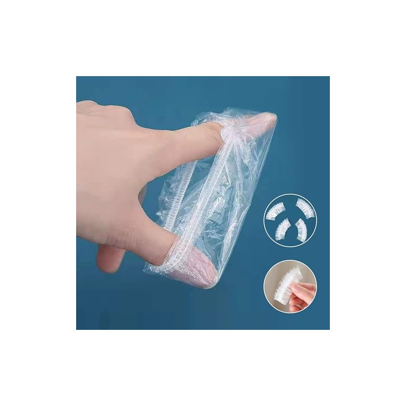 100 fundas desechables para los oídos para la ducha, impermeables,
