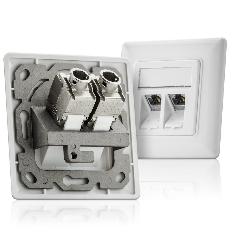 deleyCON 8x Keystone Module CAT 6a Jack - Fully Shielded