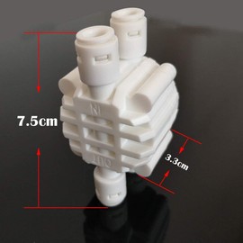 CESFONJER 2 Pack RO Reverse Osmosis Quick Connect Fittings, 1/4" Auto Shut Off Valve, (Any Water Supply System with Refrigerator Freezer Water Filter Plumbing Fittings or 1/4" Lldpe Water Pipe)