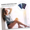Healeved 7pcs Washable Sanitary Napkins Bamboo Fiber Portable Reusable for