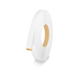 White 5/8 inch x 25 ft PVC Edge Banding Tape Peel Stick Adhesive Edging Veneer Trim Flexible Vinyl Strip Molding Furniture Wood Cabinet Shelf Countertop Board Formica Laminate Plywood Repair