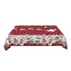 Aiojool Gnome Truck Christmas Tablecloth 57x42 Inches Rectangular Christmas Red