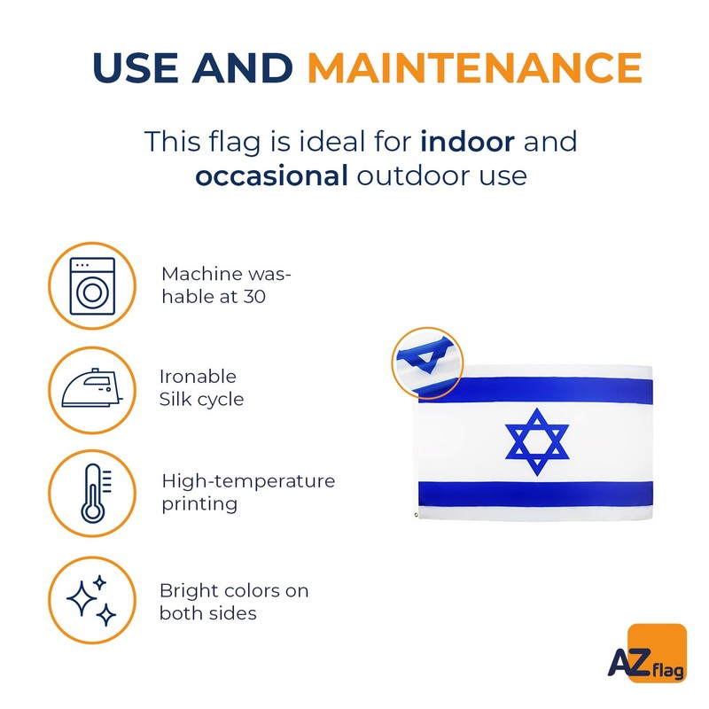 AZ FLAG Israel Flag 2' x 3' - Israeli -