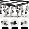 AnnZhao Windproof Sock Dryer Hanger, 26 Pegs Aluminum Hanging Clothes