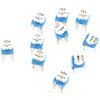 Variable Resistor Assortment 10 Values 500 Ohm-1M Ohm Potentiometer Kit