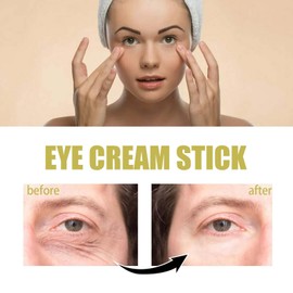 Anti-Falten Schnecke Eye Stick, Schneckenmucin-Augencreme, Augencreme für Dunkle Kreise, Augenschwellungen unter Augensäcken Behandlung, Augenpflege mit Schneckenschleim & Hyaluronsäure