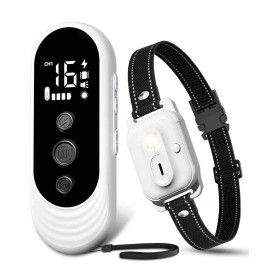 Intelligent Dog Training Collar Remote Control E Collar with Vibration, Beep & Shock Modes for Small Medium Large DogsSize: Xl, Color: Silver, Item Type: Training Collars