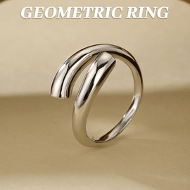 COYUN 5 Stück Boho Gelenk Fingerringe,Stapelbare Midi Ringe Set,Silber Vintage Stapelbarer Ring,Silber Ringe Set Verstellbare Finger Ringefür Frauen Mädchen