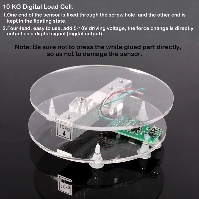 Geekstory 10kg Digital Load Cell Weight Sensor HX711 AD Converter