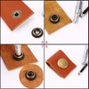 WedDecor 15mm Matte Black Snap Fasteners 4 Parts Press Studs