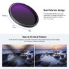 NEEWER 62mm ND2-400 (1-9 Stops) Variable ND Filter with Lens