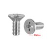sourcing map M4x10mm Flat Head Machine Screws, Phillips Cross Screw,