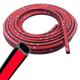 Quikaboo Weather Strip, Large D Shape, 32.8 ft (10 m), Flat Bottom Type, Silent Mall, Car Door Mall, Noise Prevention, Noise Insulation, Universal Use, Car Door Edge Guard, Door Guard