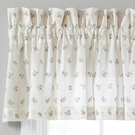 Laura Ashley Home - Cenefa, Elegante Tratamiento Floral para Ventana, decoración Decorativa Elegante para el hogar (Salvia Harper, 86 x 15 Pulgadas)