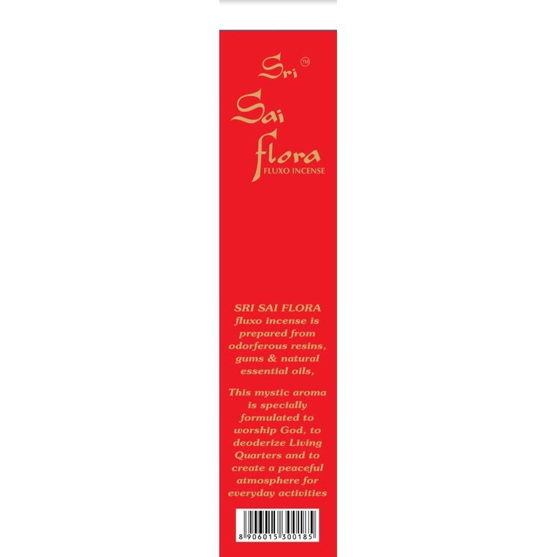 Sri Sai Flora fluxo incense/joss/agarbatti sticks (12 units x 25