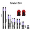 14Pcs PH2 Magnetic Impact Driver Bit Set, (Contains 2 magnetizers)，Long