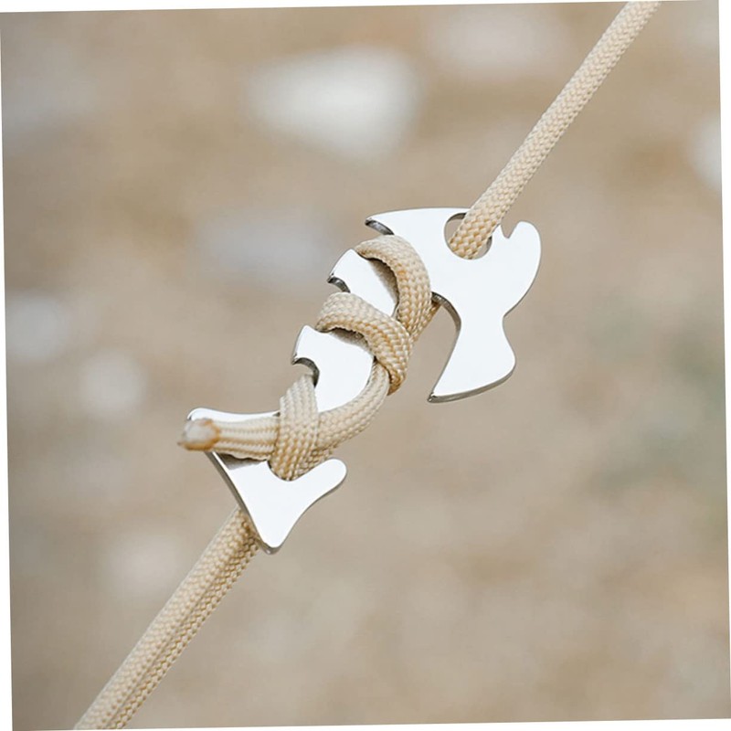 Sosoport Outdoor Camping Gear Tent Rope Fastener Guy Rope Adjusters