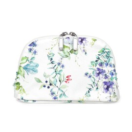 Style Decor W1005200 Round Pouch, Women's, Cute, Cosmetics, Scandinavian Cosmetic Pouch, S, Botanical Bouquet