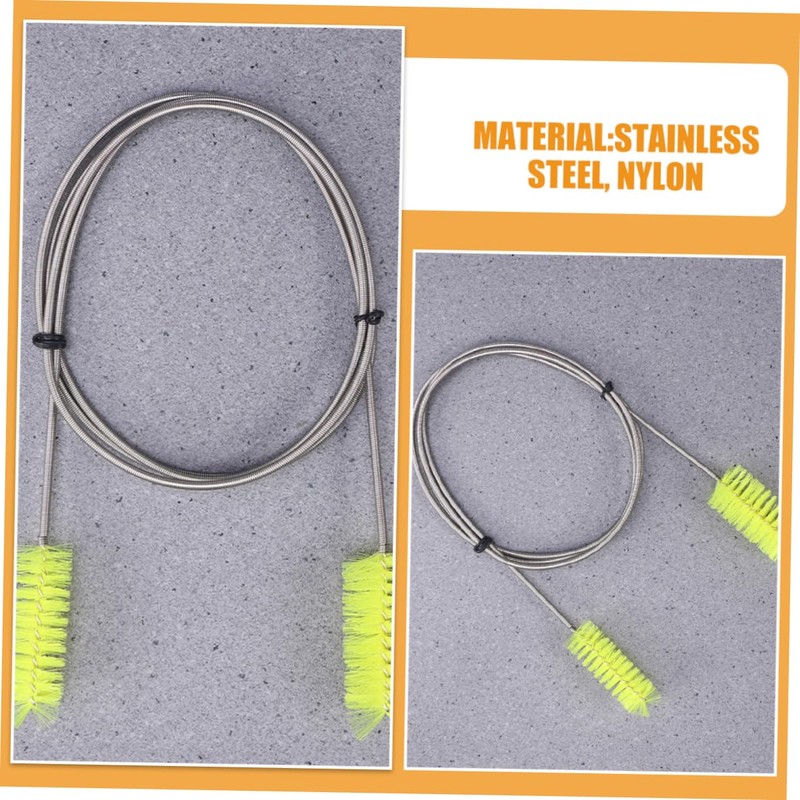CHILDWEET 4pcs Flexible Drain Brush Double Ended Nylon Cleaning Tool