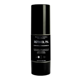 Nuestra Tierra Cosmetica Retinol 1% Crema Facial Perfeccionadora, Anti-Edad y Anti-Arrugas, para Todo Tipo de Piel, 30ml