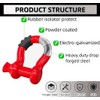 2 Pack D-Ring Shackle 41,850lbs Break Strength Heavy Duty 3/4"