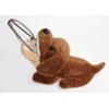 Animal Glasses Stand Miniature Duck Brown E-5