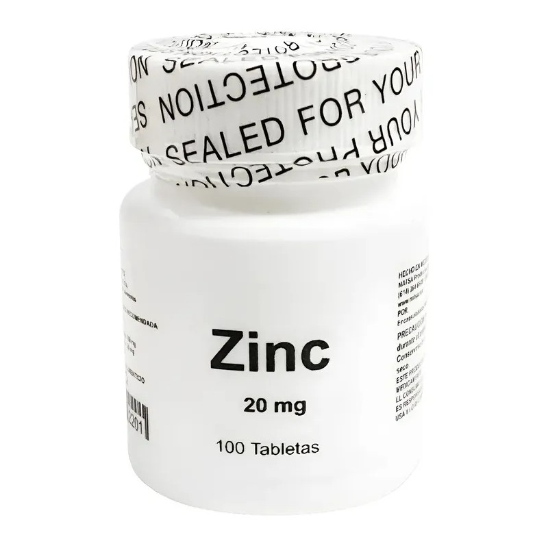 Zinc 20 Mg, 20 Frascos Con 100 Tabs C/u