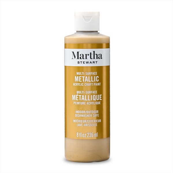 Martha Stewart Martha Stewart, Craft Paint, Gold, 8 fl oz