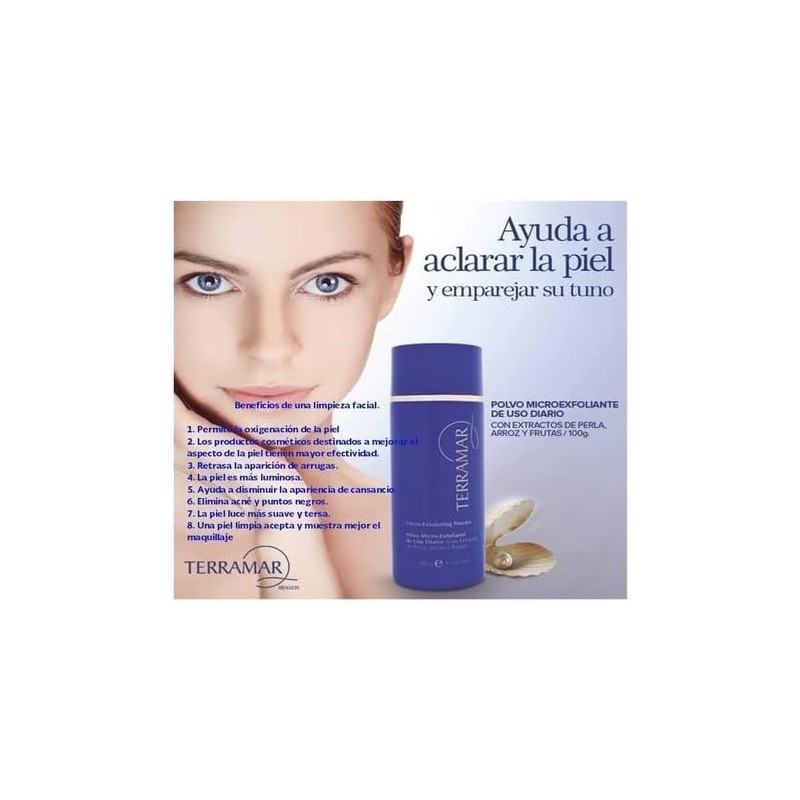 Terramar Polvo Micro Exfoliante Terramar Uso Diario - 100 G
