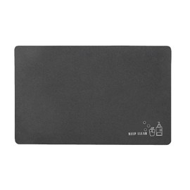 Wjelet Quick Dry Bath Mat 40x60cm, Super Absorbent Non-Slip Bathroom Rug, Anti-Mould Washable Floor Mat for Shower Bathtub Sink, Dark Grey