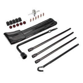 Dr.Roc Spare Tire Tool Kit with Spare Tire Jack Handle and Wheel Lug Wrench Spare Tire Kit Spare Tire Tool Compatible with Dodge Ram 1500 2003-2021 Ram 1500 Classic 2019 Jeep Gladiator 2020-2021