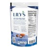 LILY'S Dark Chocolate Style No Sugar Added Covered Almonds Bag,
