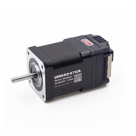 NEMA 17 Integrated Servo Stepper Motor with Built-in Multi-Turn Absolute Encoder,Closed-Loop Servo Motion Controller and Driver,CAN Bus,High Speed 3000RPM,Max0.43Nm,1.7A,24-48VDC(UIM4247CA)