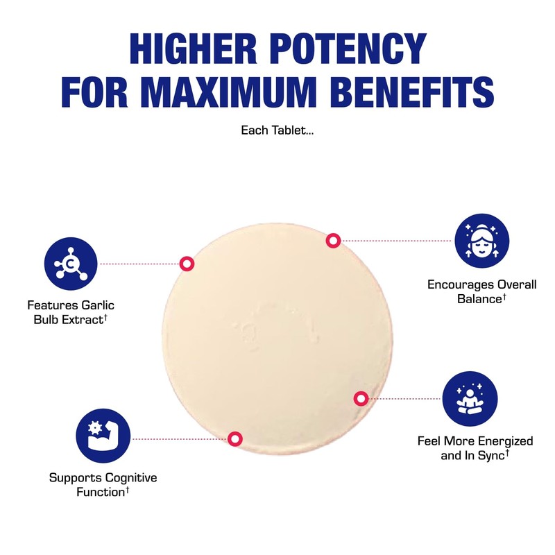 High Allicin Odorless Garlic Pills - Clinical Formula Allicin Supplement