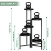 5 Tier Metal Plant Stand, Heavy Duty Corner Plant Holders