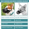Dog Muzzle for Large Dog, Muzzles with Velcro Straps, Breathable